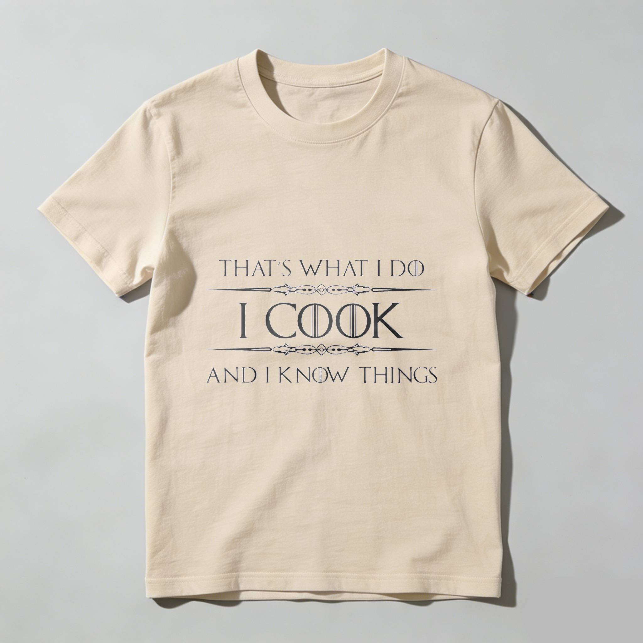TEECURENT That's What I Do I Cook And I Know Things T-Shirt WOMEN