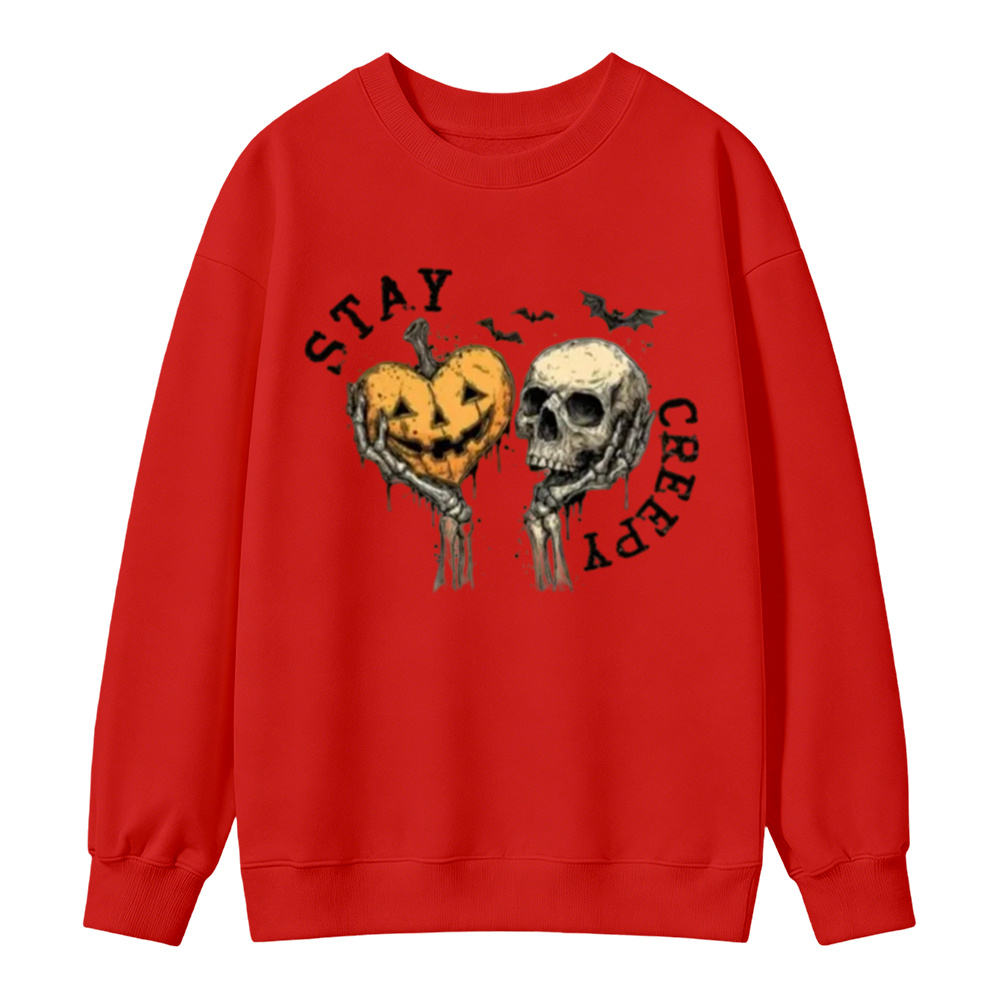 Skeleton Hand Hoodie, Retro Grunge Graphic Sweatshirts with Dripping Heart Design, Cotton Blend Halloween Tops, Fabric, Comfortable