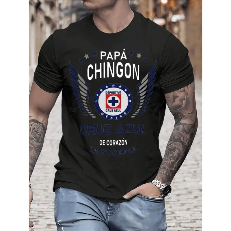 Papa Chingon Cruz Azul De Corazon La Maquina Unisex Classic T-shirt