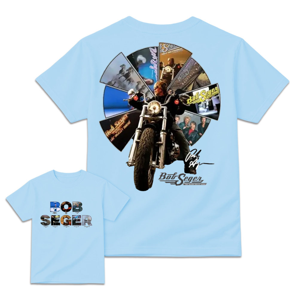 Bob Seger Roll Me Away Motorcycle Rock Band Fans Vintage Graphic T Shirt