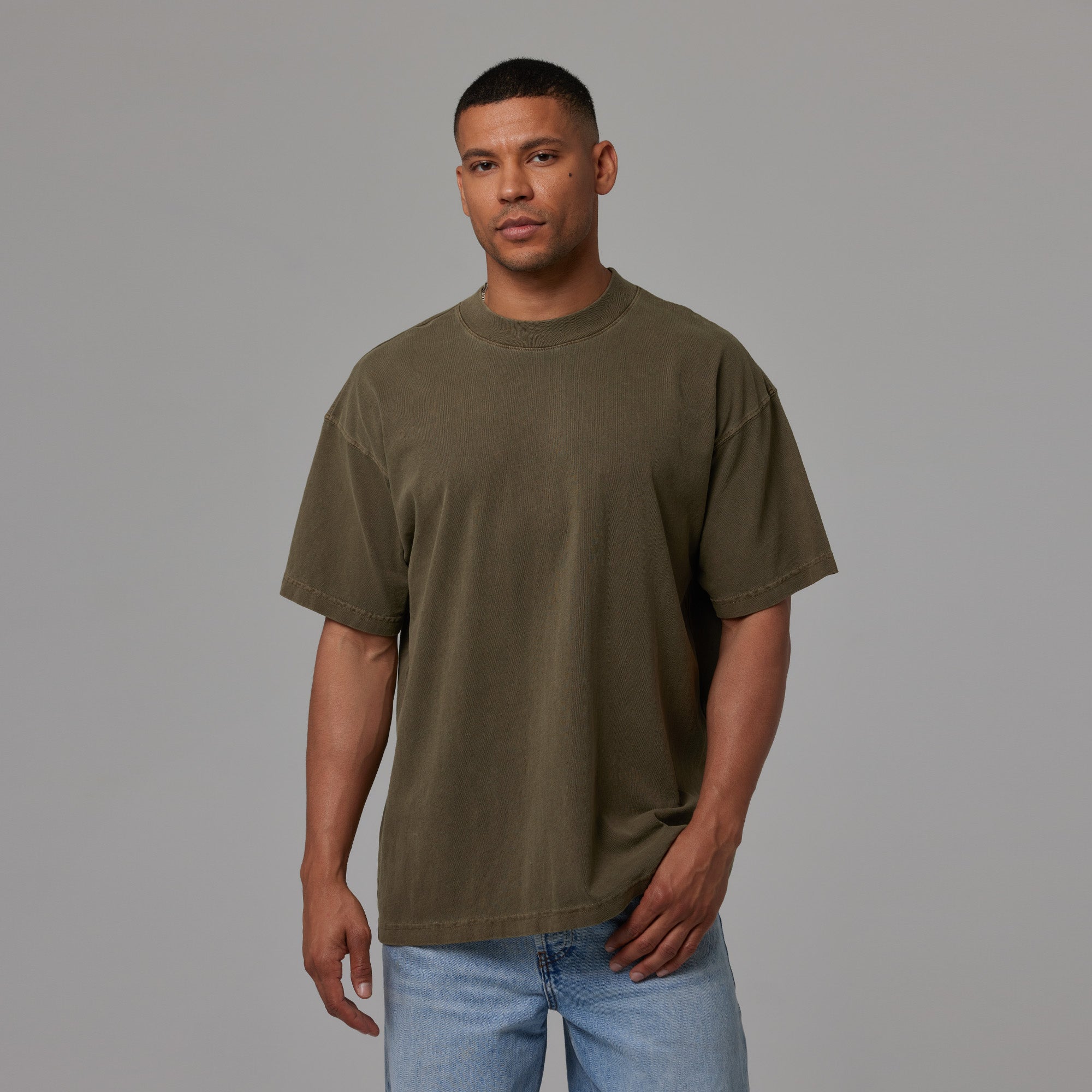 MENS MOCK NECK TEE