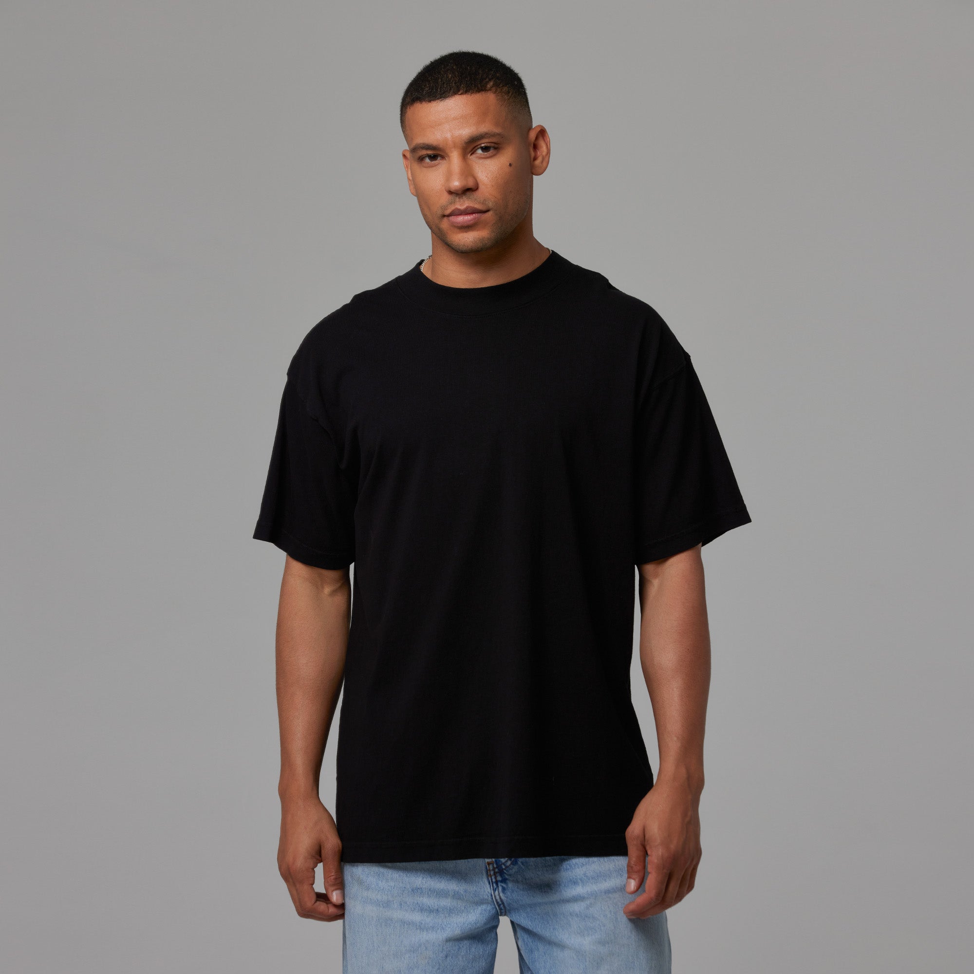 MENS MOCK NECK TEE