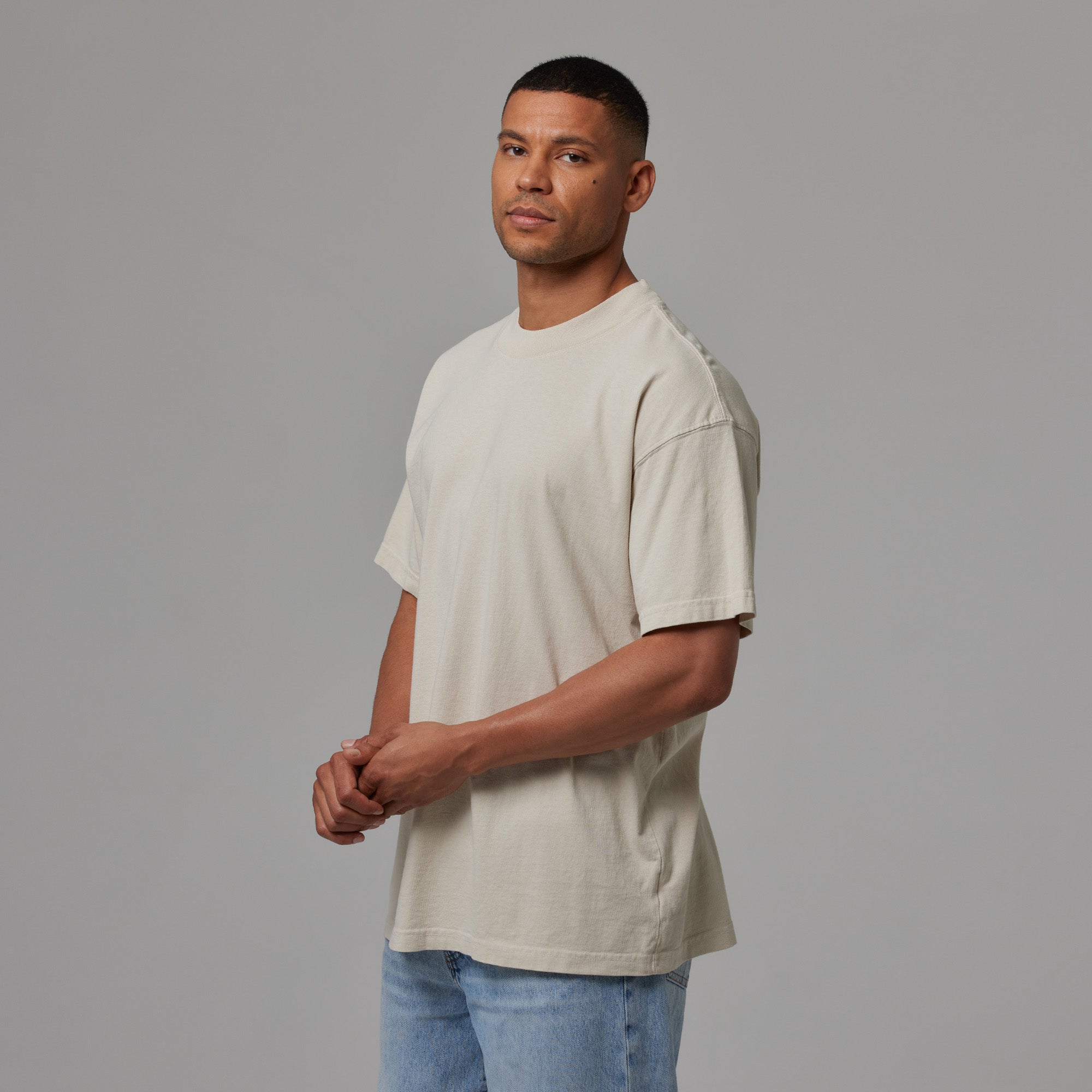MENS MOCK NECK TEE