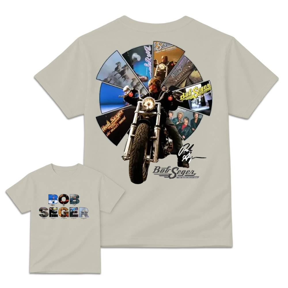 Bob Seger Roll Me Away Motorcycle Rock Band Fans Vintage Graphic T Shirt