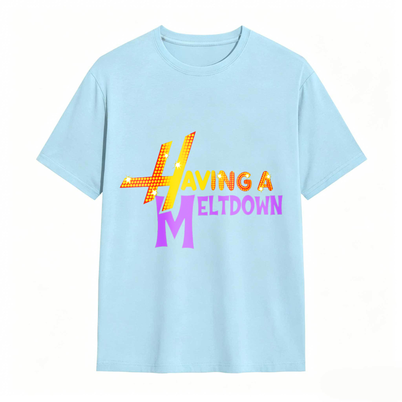 Having A Meltdown With Lightning Bolt Design Unisex Classic T-shirt