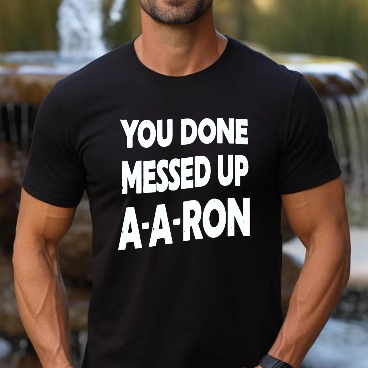 TEECURENT You Done Messed Up A A Ron T Shirt Funny Humor Statement Graphic Tee Men Women Unisex Casual Wear