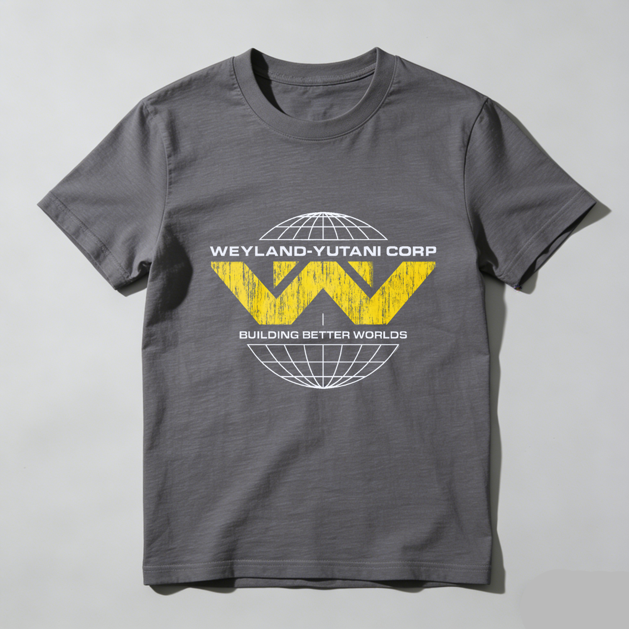 TEECURENT Weyland Yutani Corp Building Better Worlds T Shirt Alien Movie Logo Black Men Women Unisex Casual Tee Top