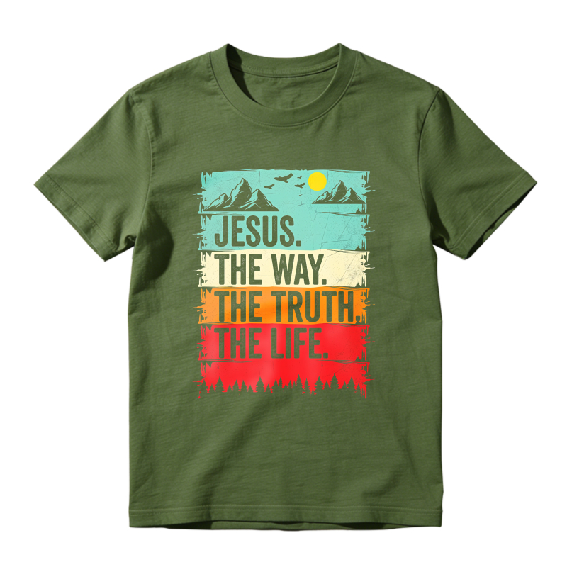 Dorawear™ Jesus The Way The Truth The Life Mountain Landscape Unisex Classic T-shirt
