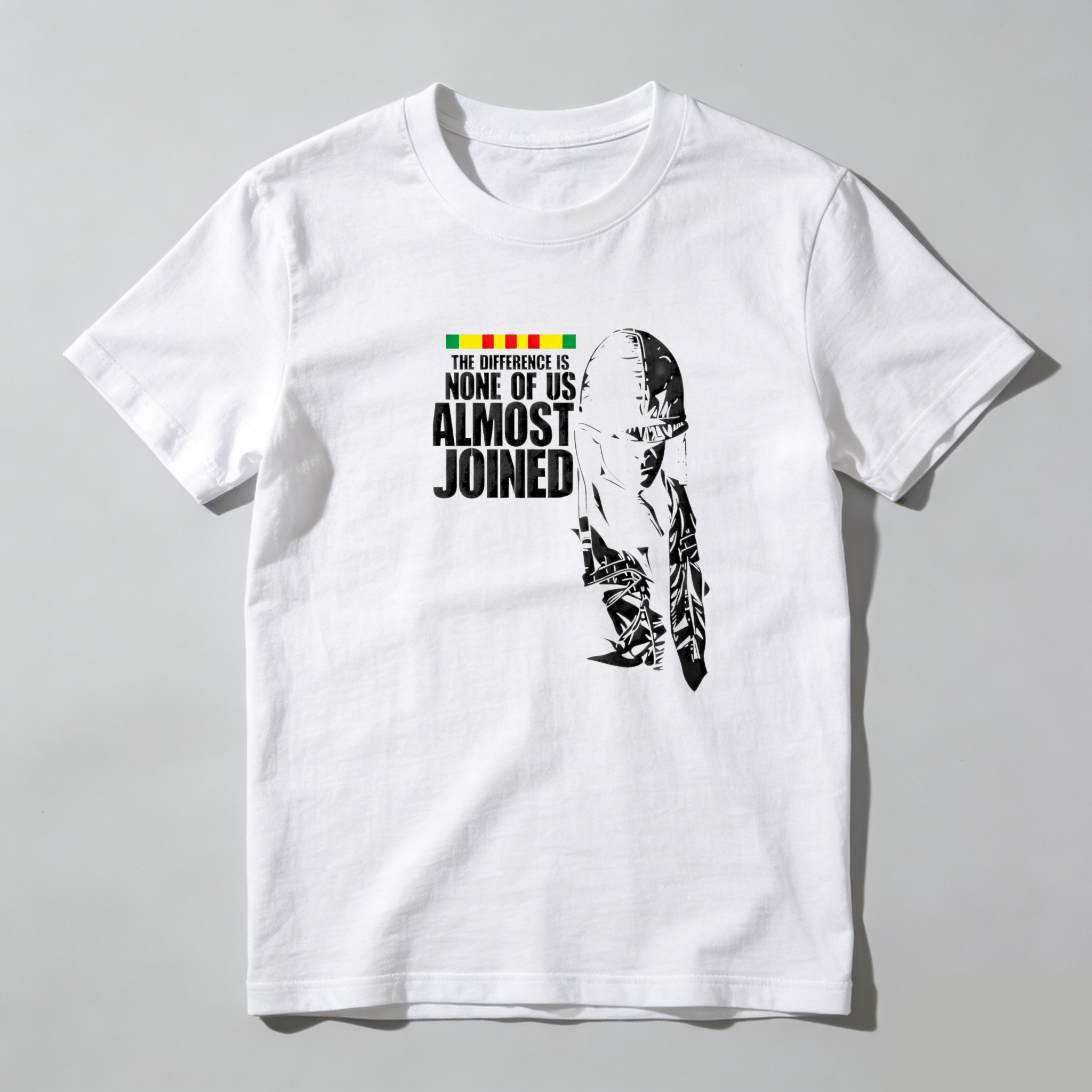 TEECURENT The Difference Is None Of Us Almost Joined Pure Cotton Short Sleeve T Shirt-TeeCurent