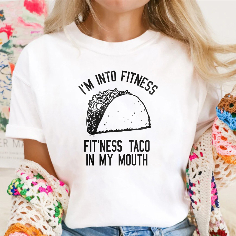 I M Into Fitness Fit Ness Taco In My Mouth Unisex Classic T-shirt
