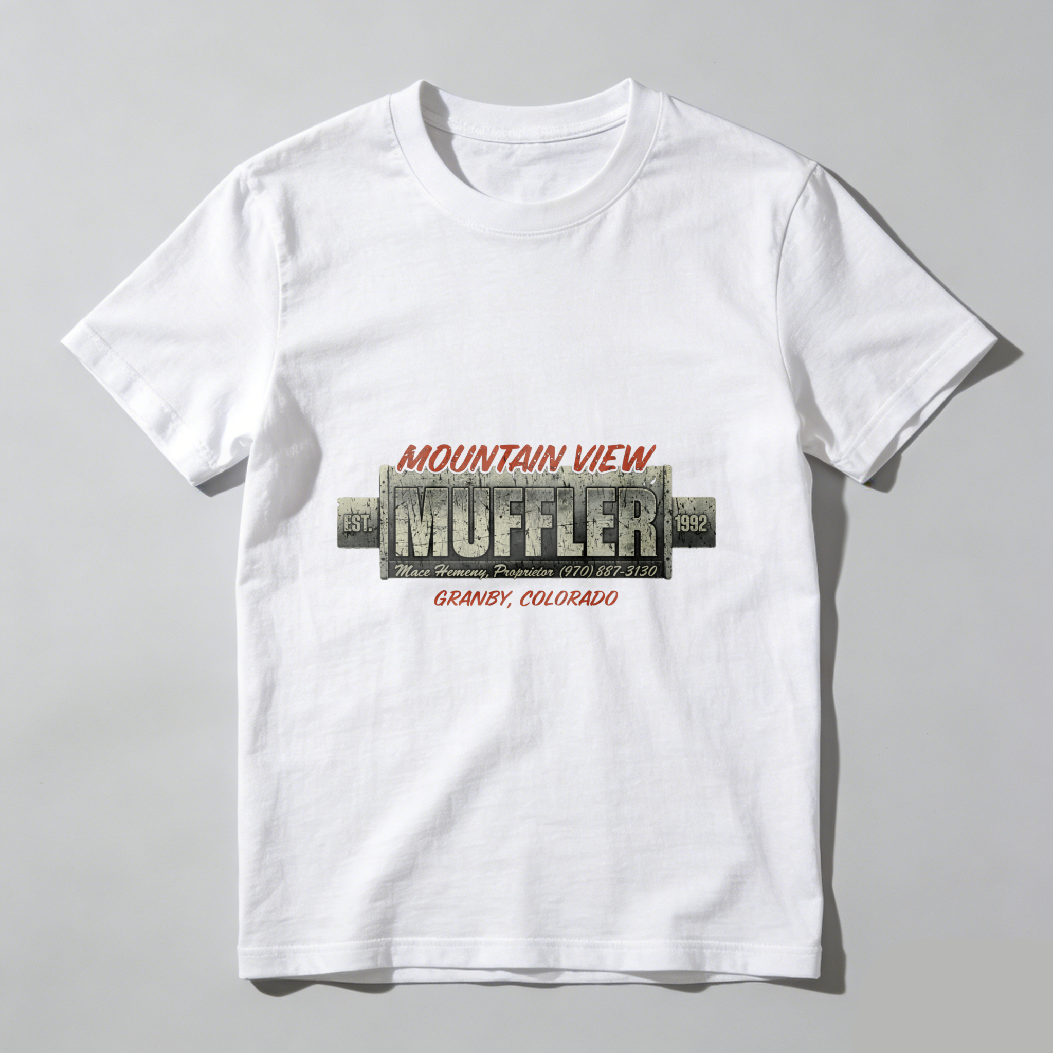 Mountain View Muffler Granby Colorado Auto Repair Shop T-Shirt