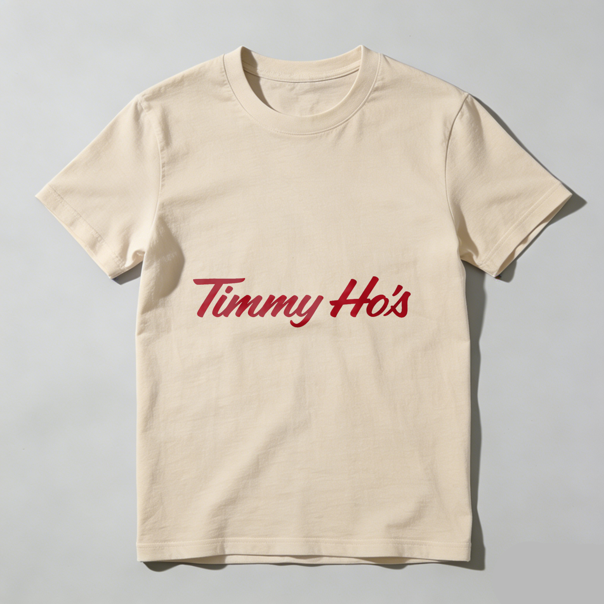 TEECURENT Timmy Hos Black T Shirt With Red Logo Design Casual Wear For Men And Women