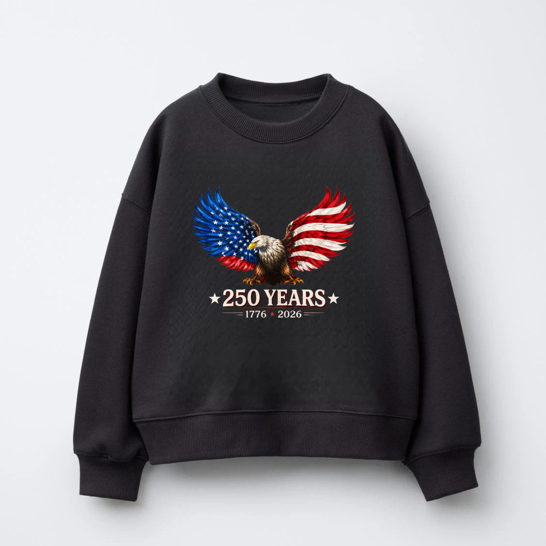 American Eagle 250 Years Independence Day 1776 2026 Usa Flag Sweatshirt