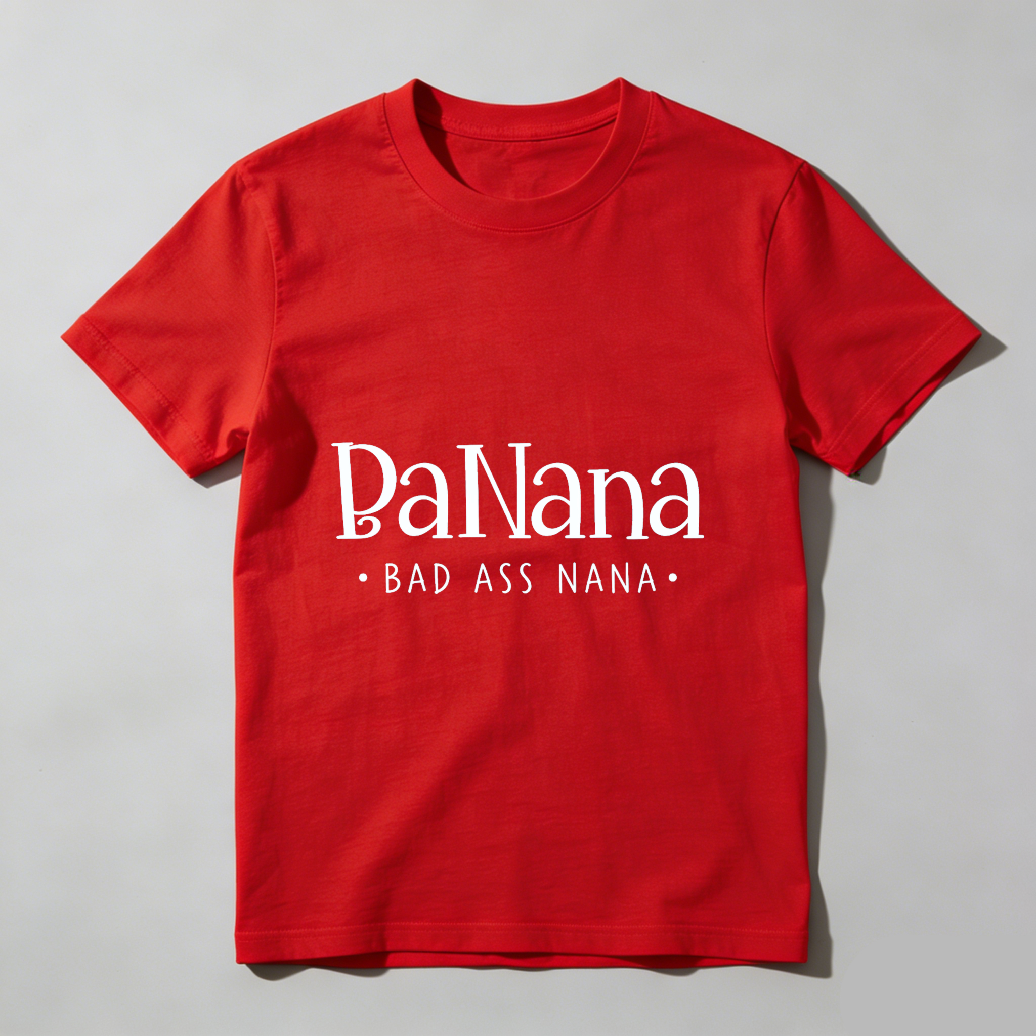 TEECURENT Pa Nana Bad Ass Nana T Shirt For Grandmother Fun Gift For Grandma Cool Grandparent Apparel WOMEN