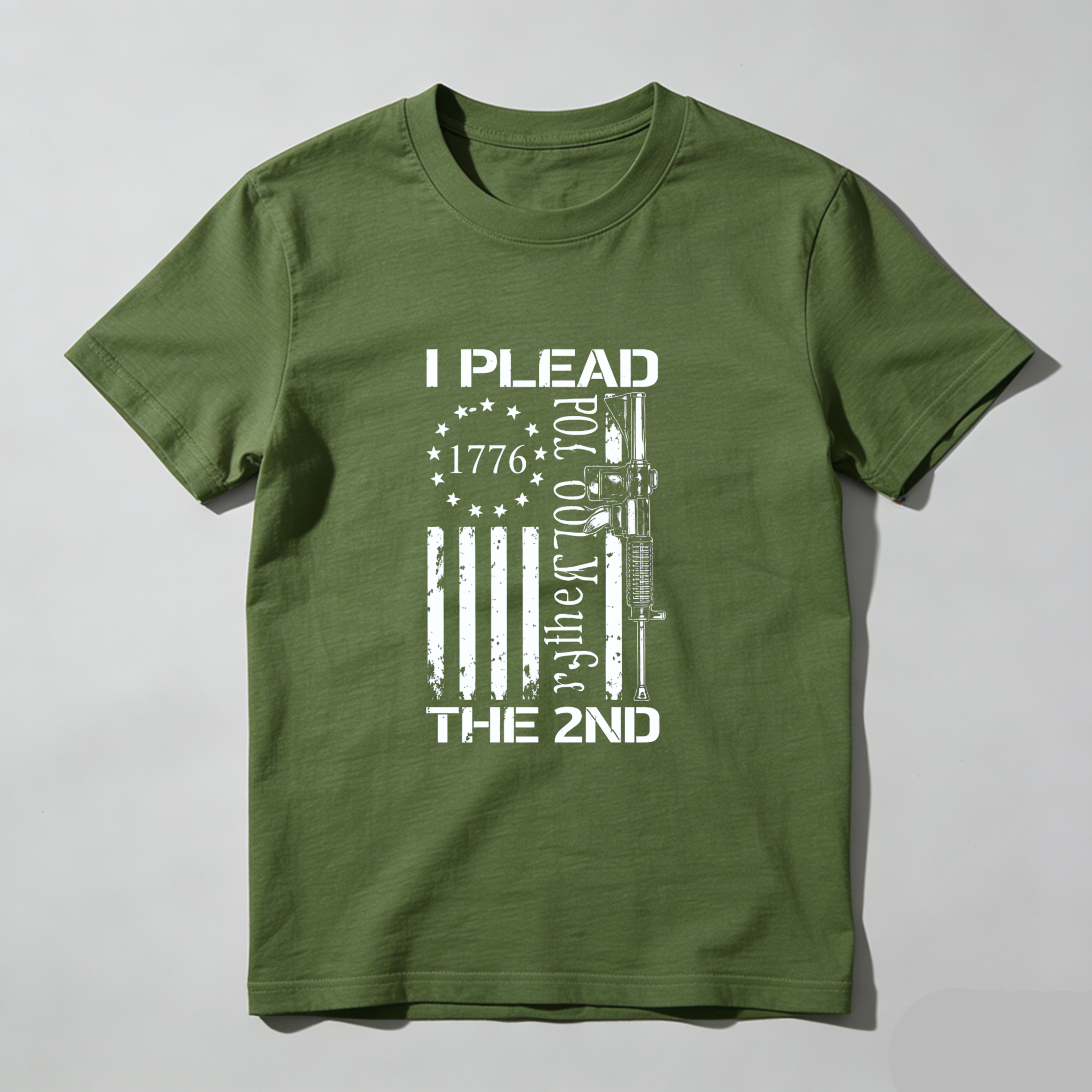 I Plead The 2nd Amendment Gun Rights T Shirt Made In Usa