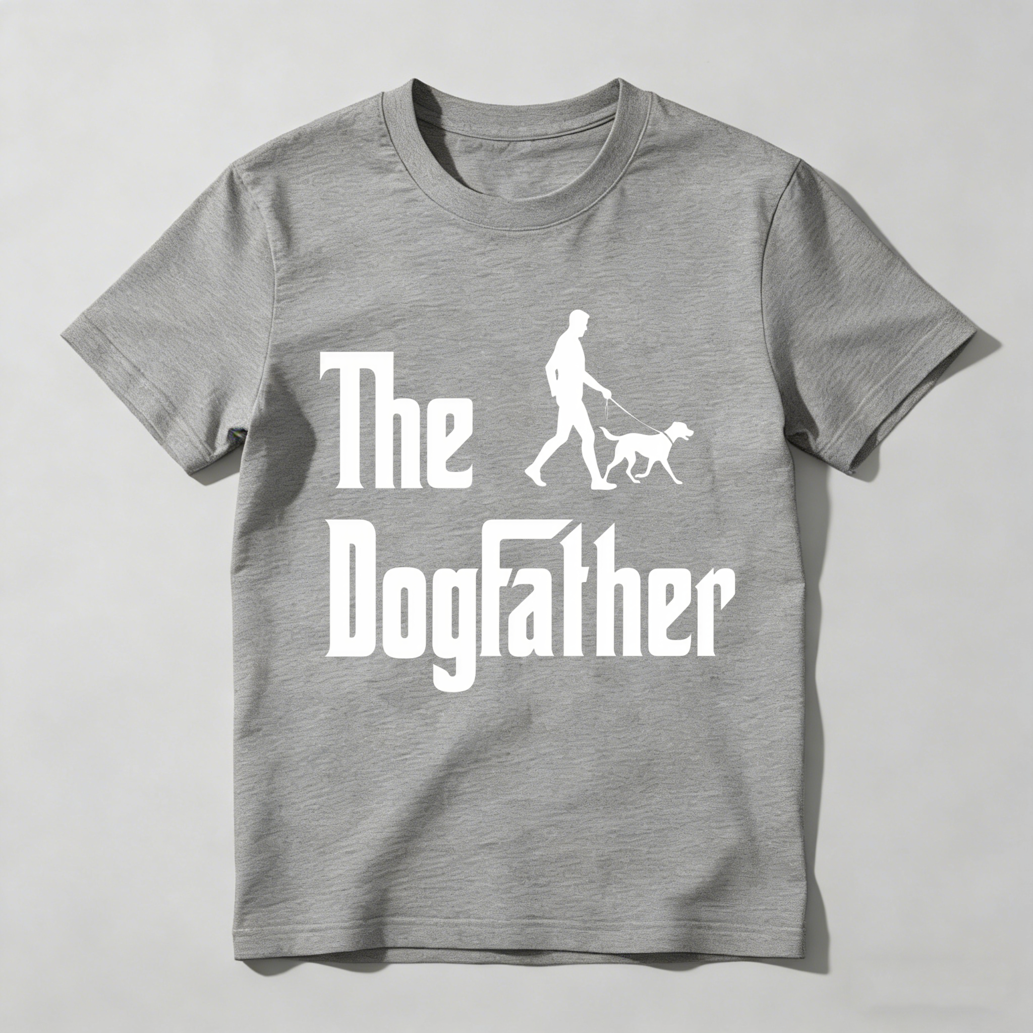 The Dogfather Silhouette Man Walking Dog Unisex Classic T-shirt