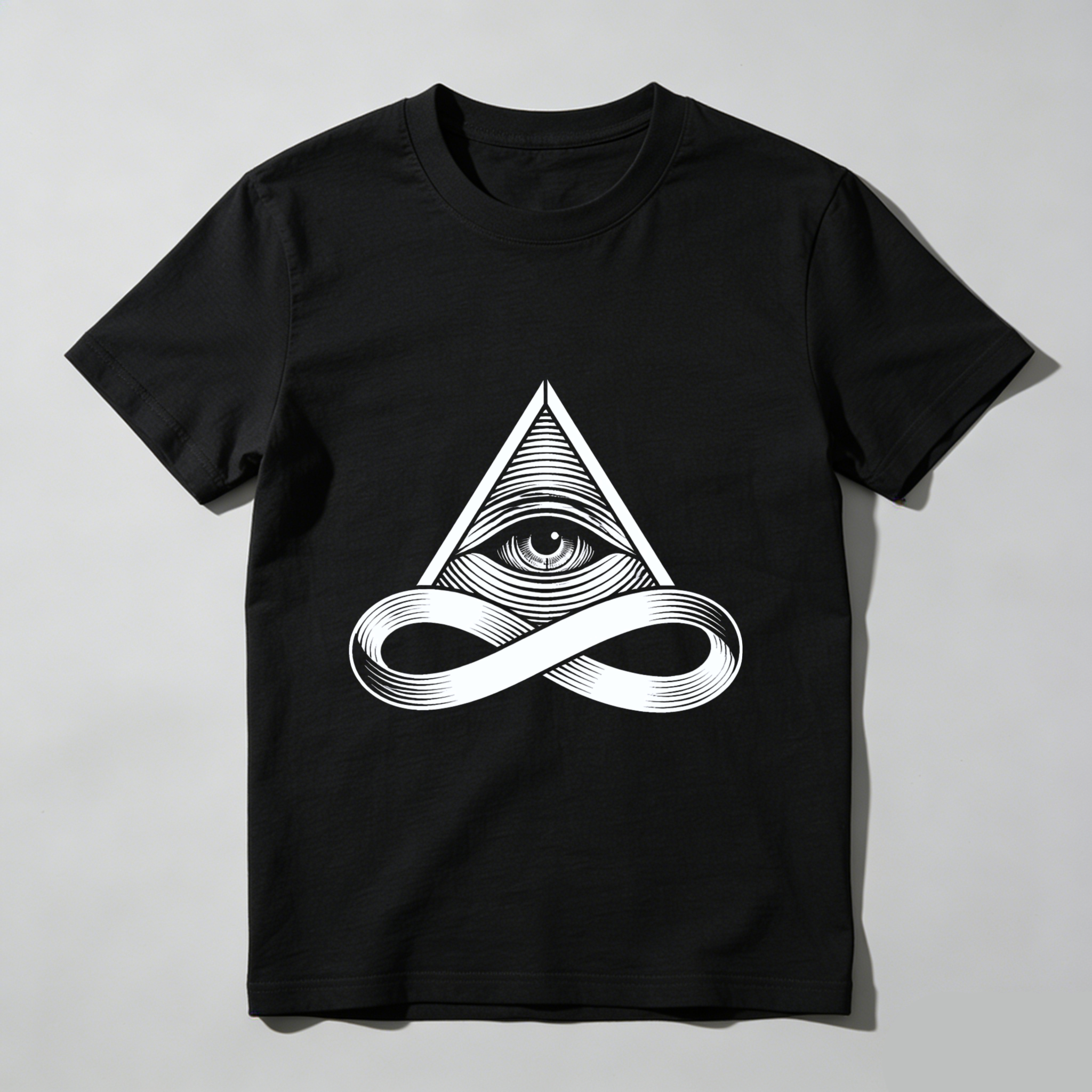 TEECURENT  All Seeing Eye And Infinity Symbol TEECURENT