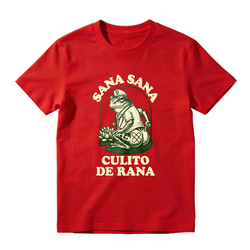Frog With Sana Sana Culito De Rana Text Unisex Classic T-shirt