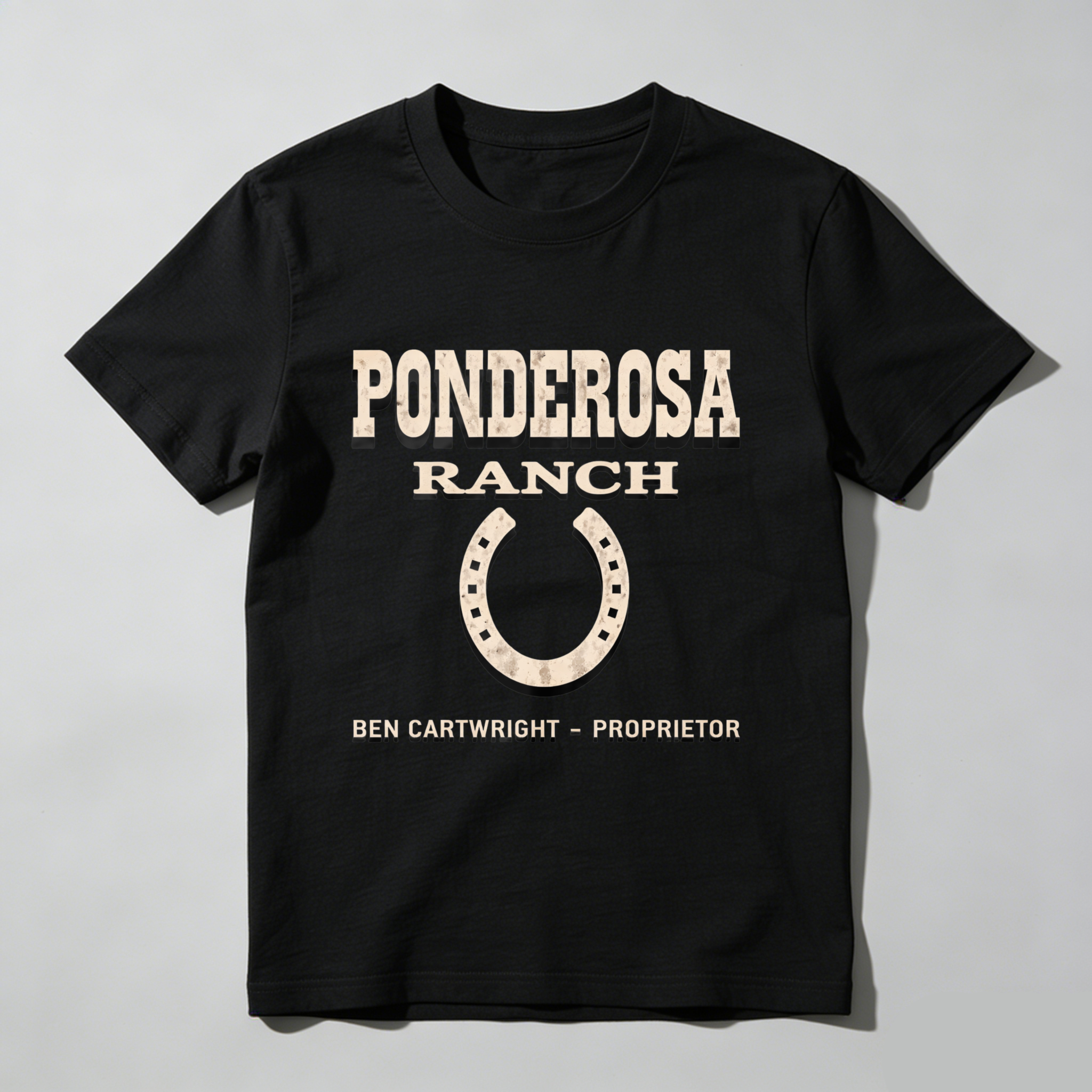 TEECURENT Ponderosa Ranch Ben Cartwright Proprietor Western T-Shirt
