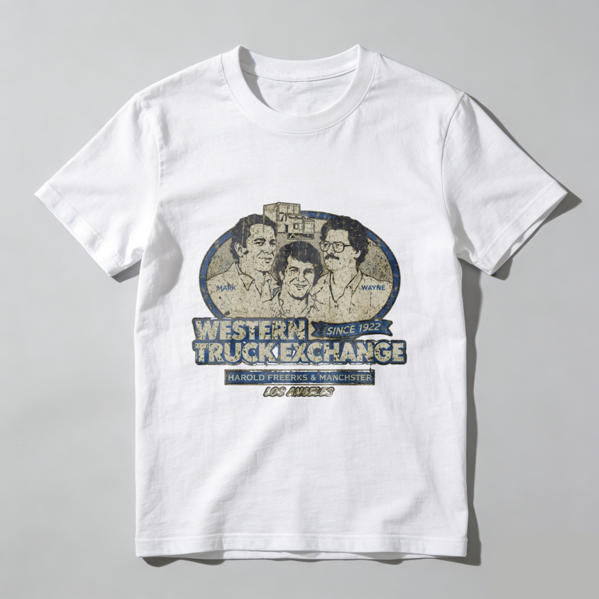 Western Truck Exchange Since 1952 Harold Freerks Manchester Los Angeles Vintage T Shirt