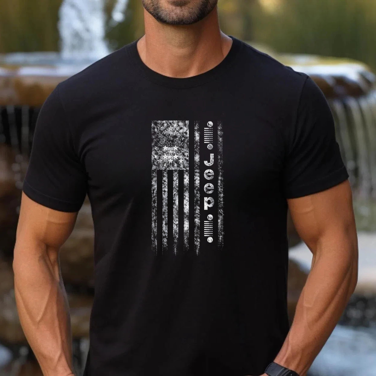 American Flag 300 Blackout T Shirt Military Inspired Design For Men And Women