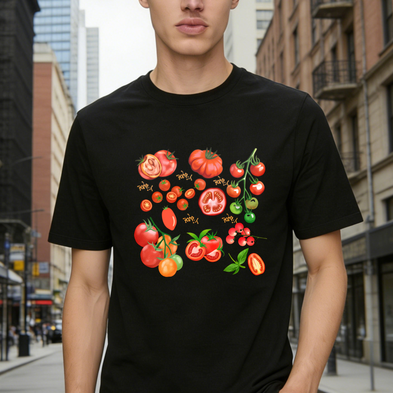 Tomato Garden Design Unisex Classic T-shirt
