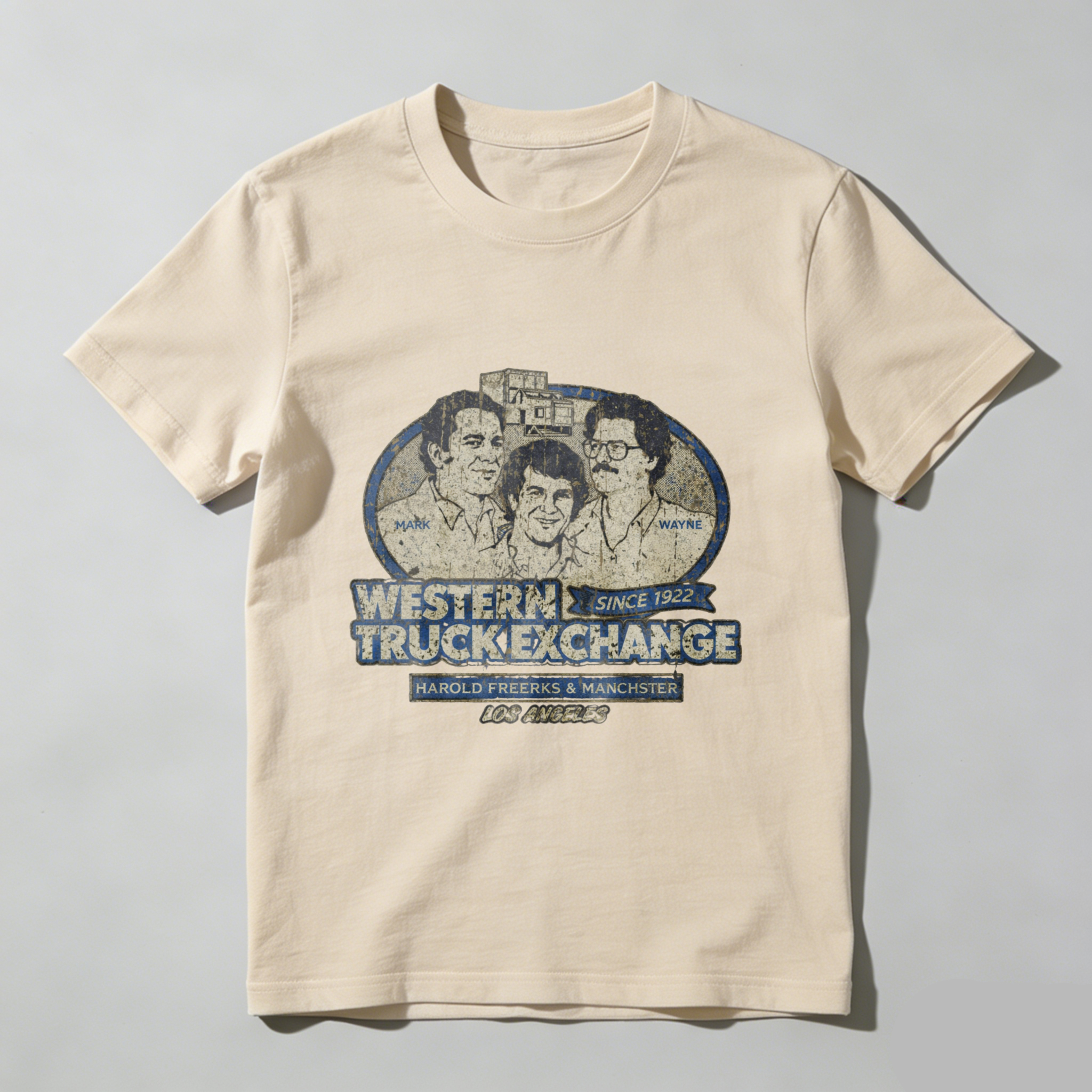 Western Truck Exchange Since 1952 Harold Freerks Manchester Los Angeles Vintage T Shirt