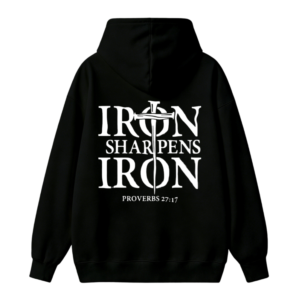 Iron Sharpens Iron Proverbs 27 17 Bible Verse Unisex Classic Hoodie