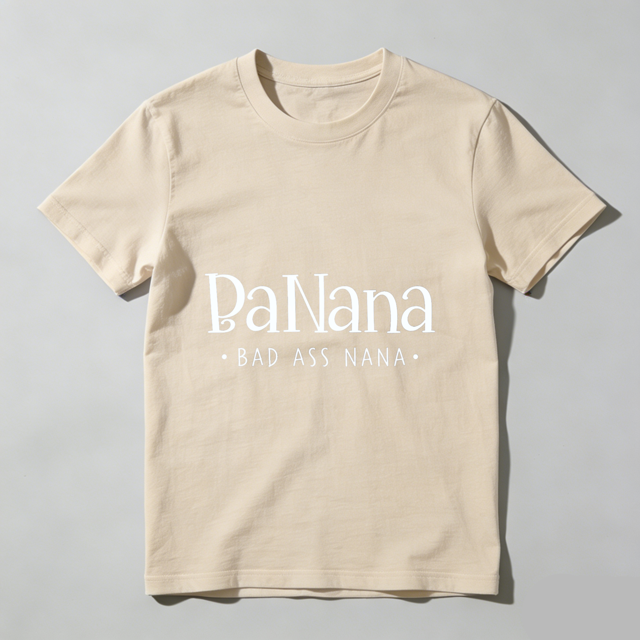 TEECURENT Pa Nana Bad Ass Nana T Shirt For Grandmother Fun Gift For Grandma Cool Grandparent Apparel WOMEN