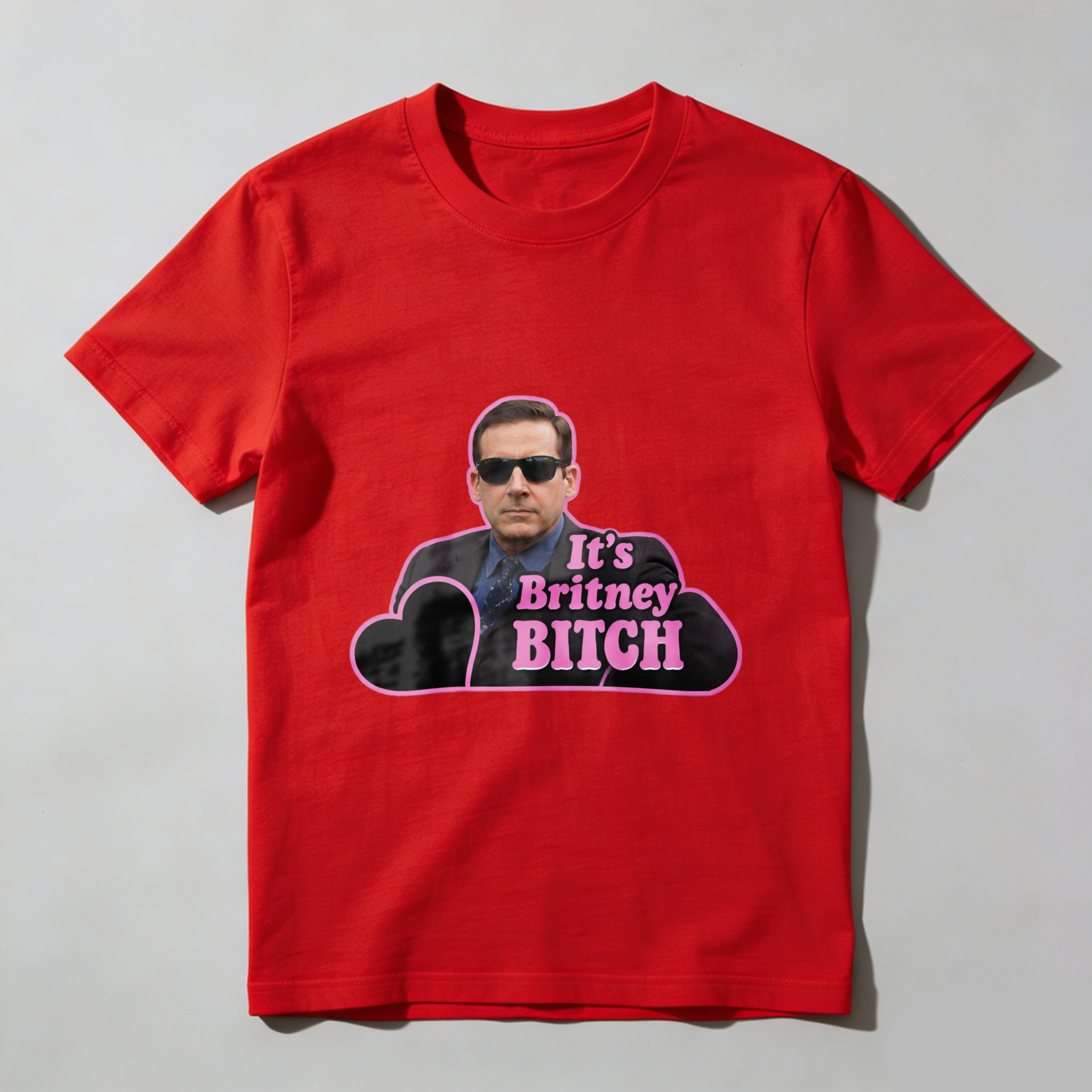 TEECURENT Its Britney Bitch Michael Scott T Shirt Funny Office Space Pop Culture Quote Men Women Unisex Black Cotton Tee Shirt
