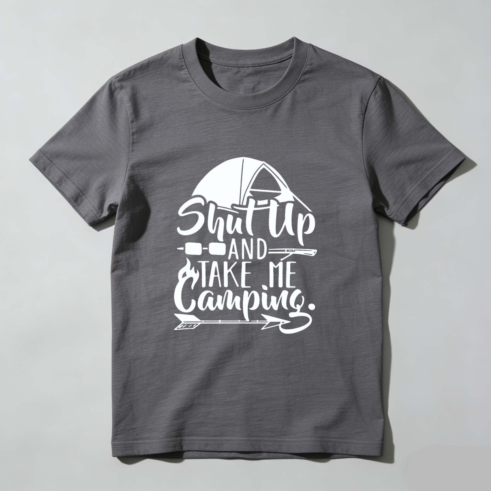 TEECURENT Shut Up And Take Me Camping T Shirt Outdoor Adventure Camping Lover Gift For Nature Enthusiast WOMEN