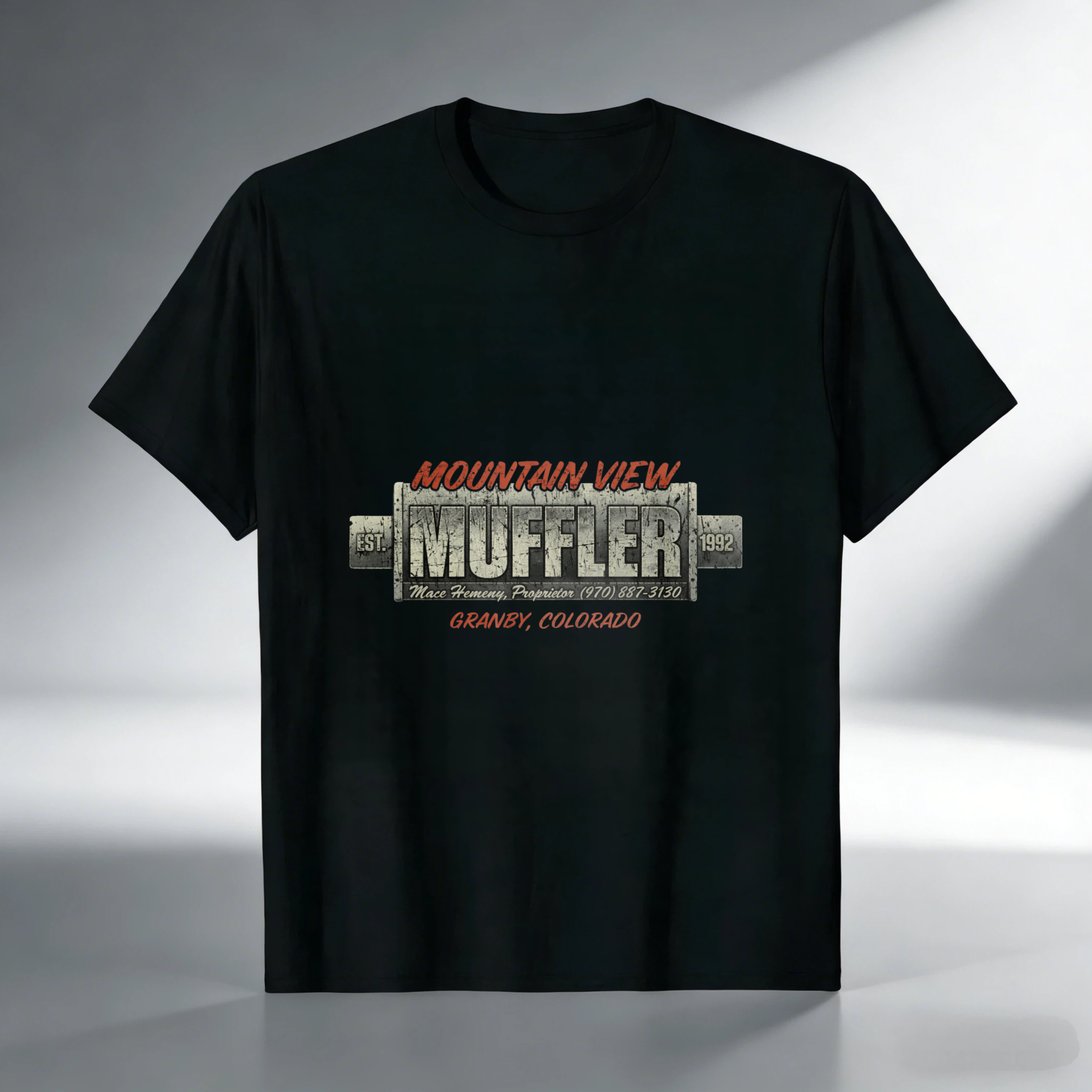 Mountain View Muffler Granby Colorado Auto Repair Shop T-Shirt