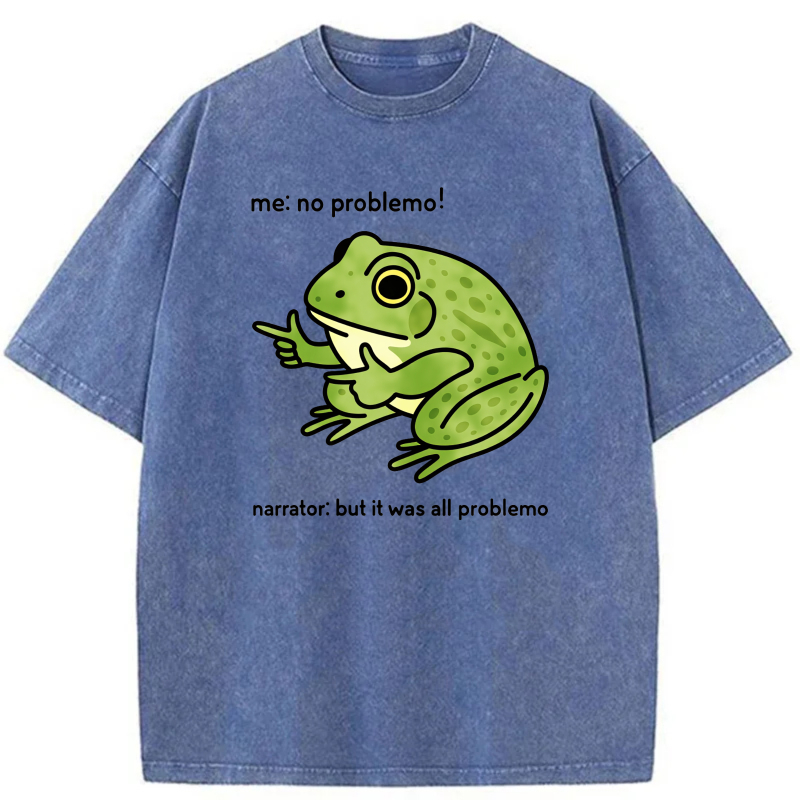 Frog Pointing With Text Above And Below tshirt 100% cotton