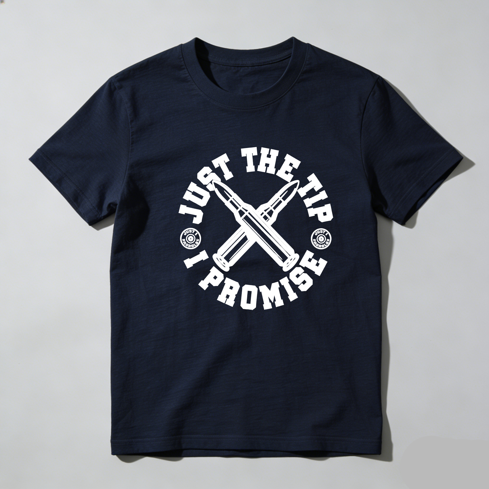 TEECURENT Just The Tip I Promise Pure Cotton Short Sleeve T Shirt-TeeCurent