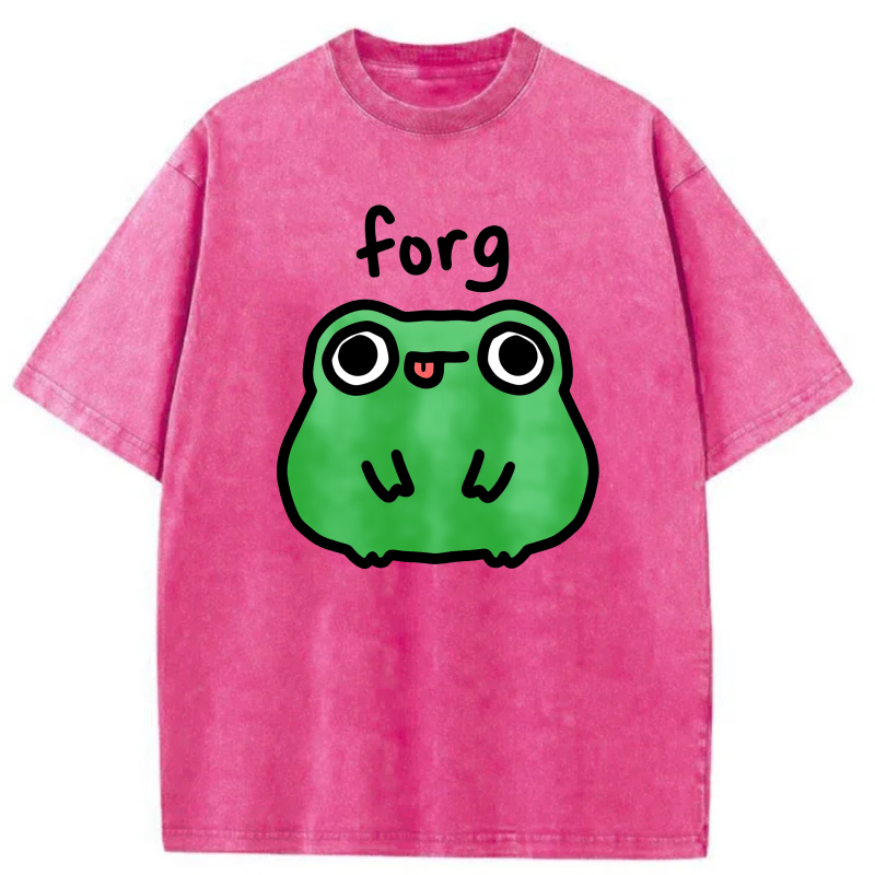 Frog Face With Text Above tshirt 100% cotton