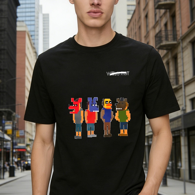 Pixel Art Characters With Text Welc Zot Unisex Classic T-shirt