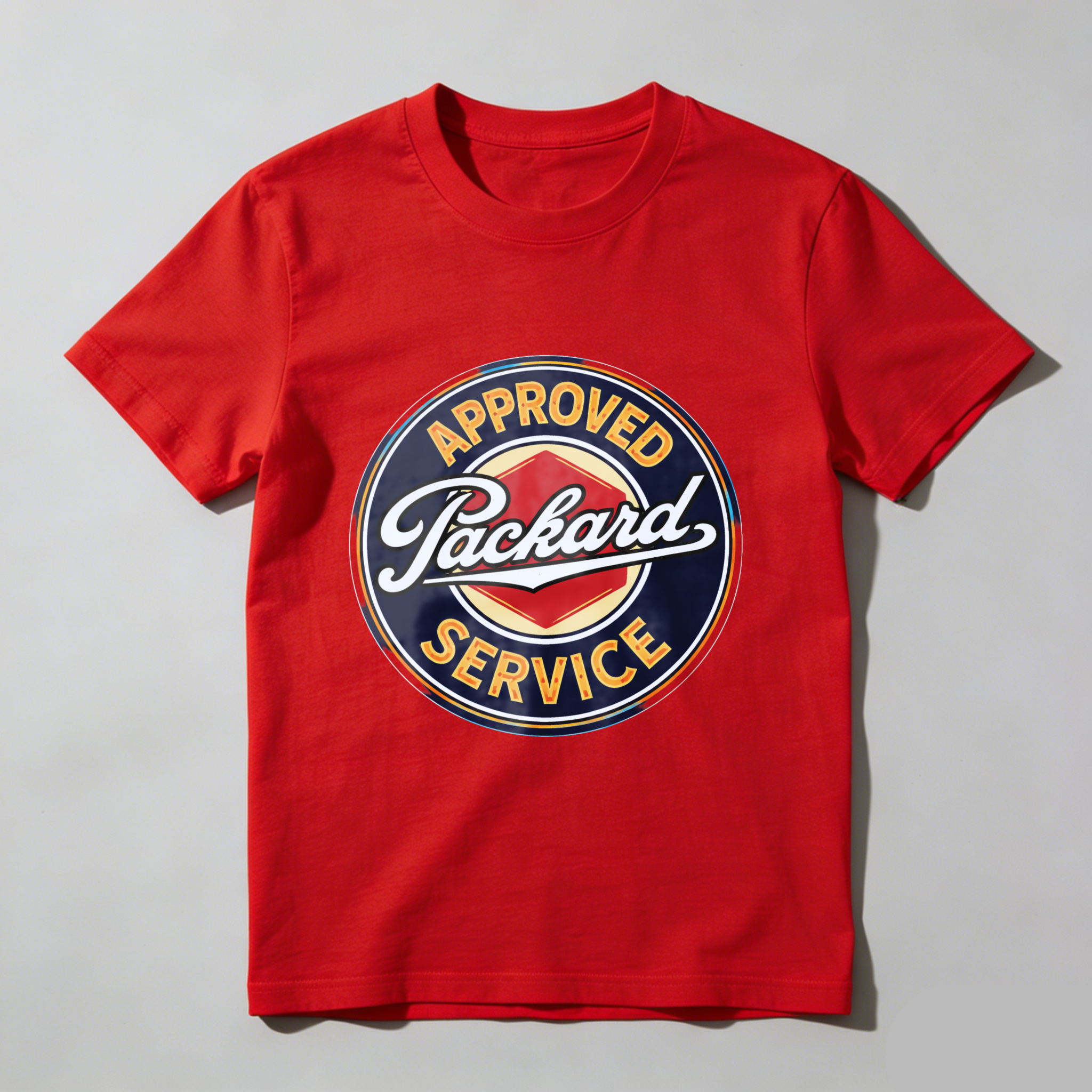 Approved Packard Service Classic Logo T Shirt Men Women Vintage Automotive Design Black Cotton Tee