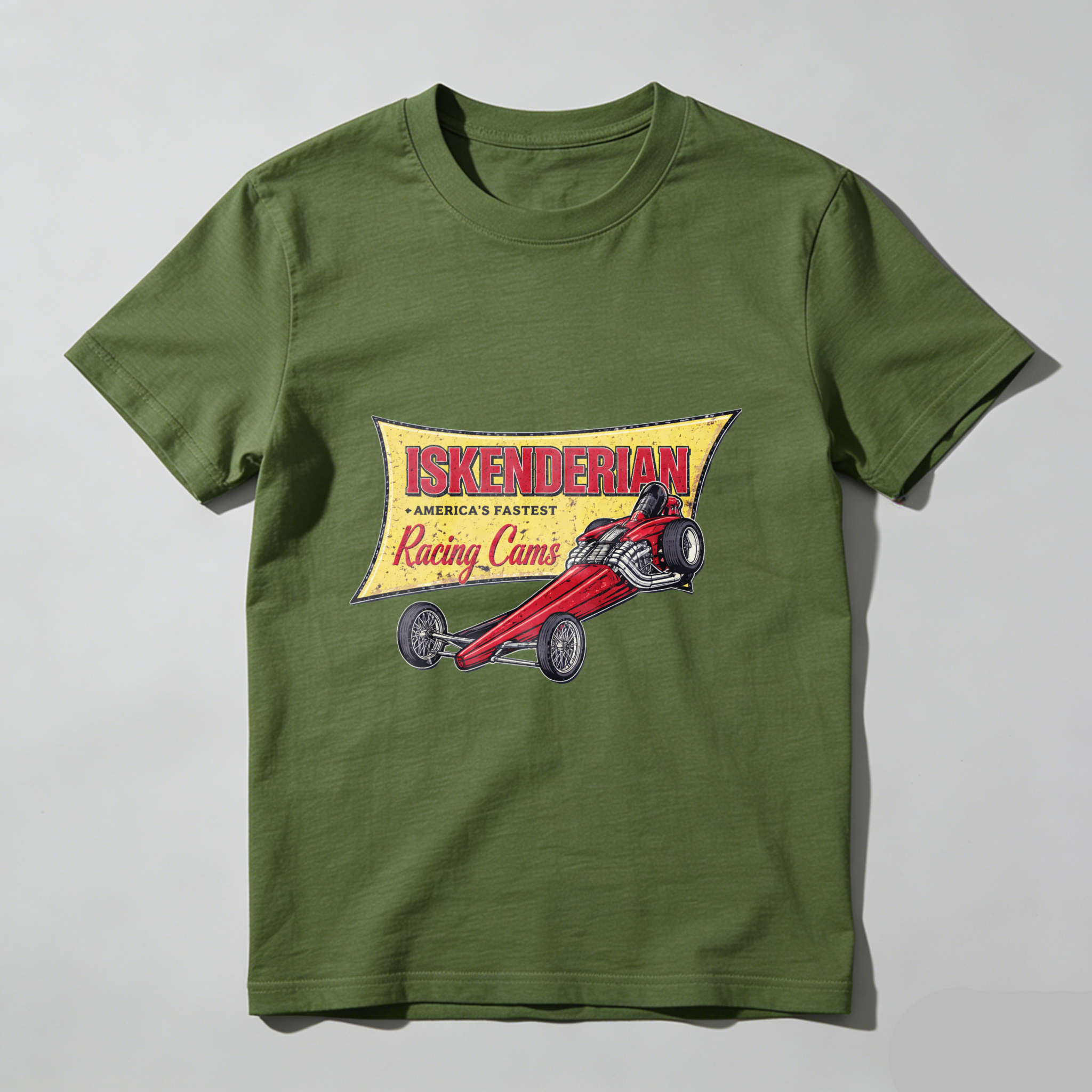 Iskenderian Racing Cams America S Fastest Vintage Hot Rod T Shirt Black