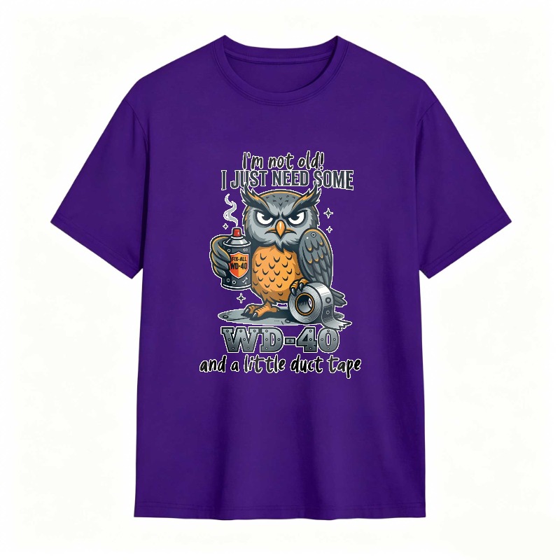 Owl With Wd 40 And Duct Tape Humor Unisex Classic T-shirt