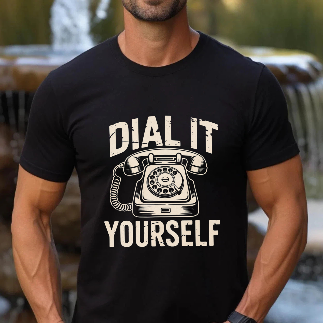 Dial It Yourself Vintage Telephone Graphic T-Shirt Made In Usa
