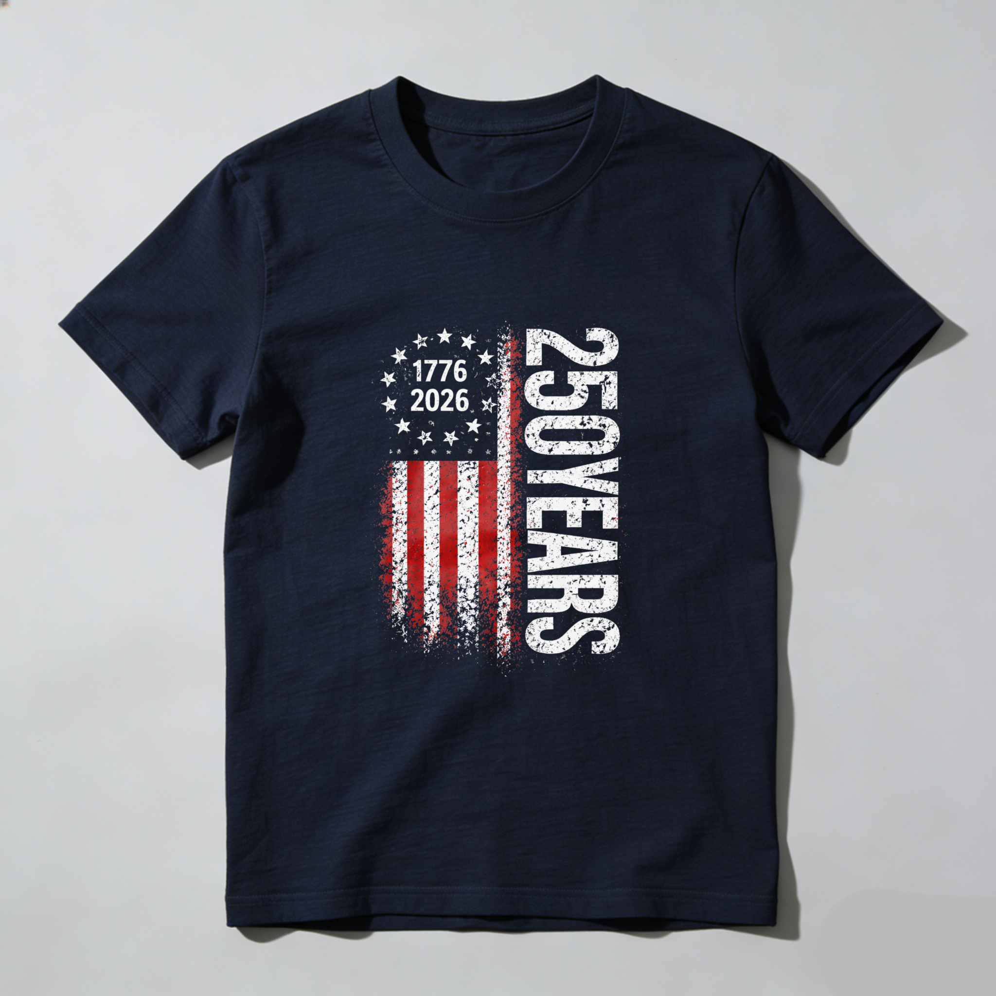 250 Years America Independence Day 1776 2026 Usa Flag Patriotic T-Shirt