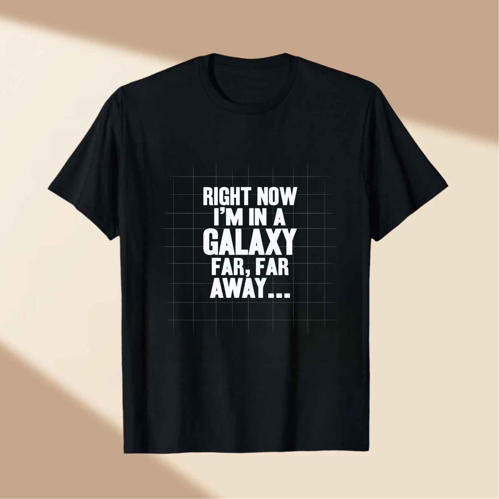 TEECURENT Right Now Im In A Galaxy Far Far Away T Shirt Star Wars Inspired Funny Quote Graphic Tee For Men Women Unisex Casual Wear WOMEN