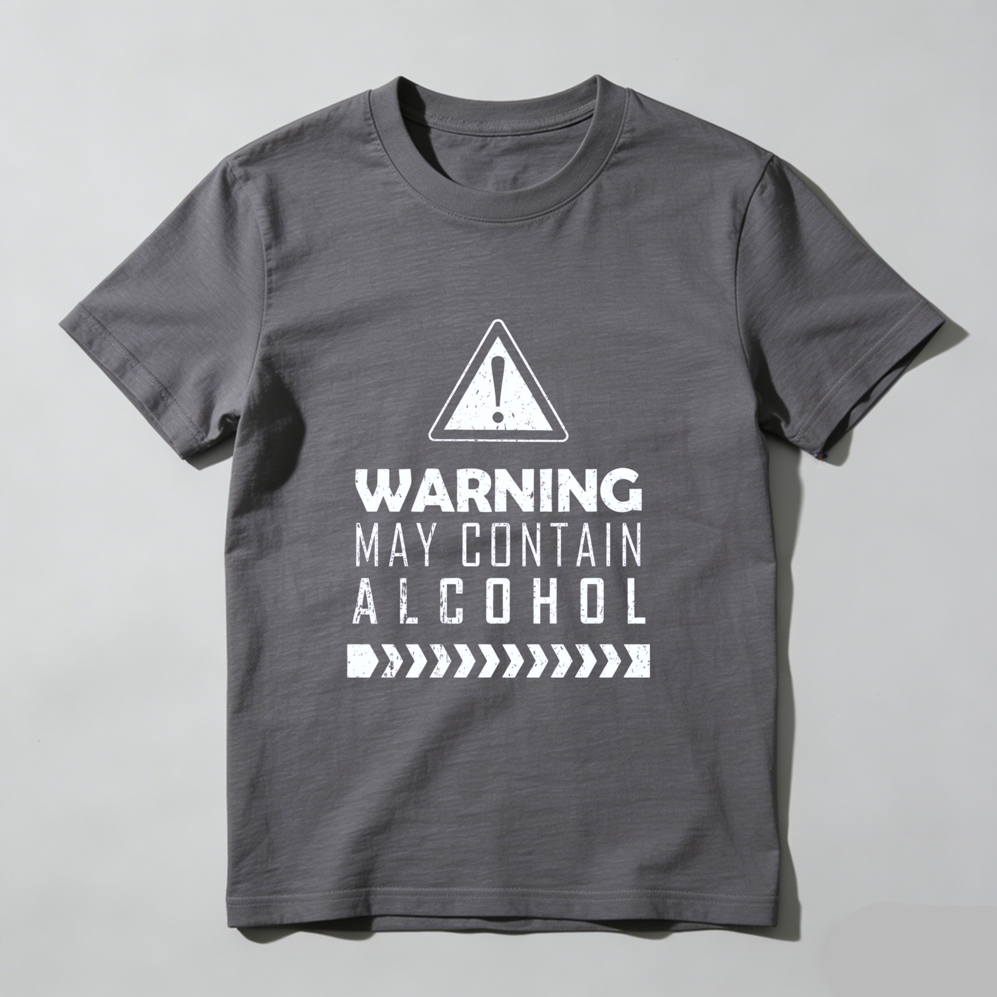 TEECURENT Warning May Contain Alcohol T-Shirt Humor Gift For Drinkers Fun Statement Shirt WOMEN