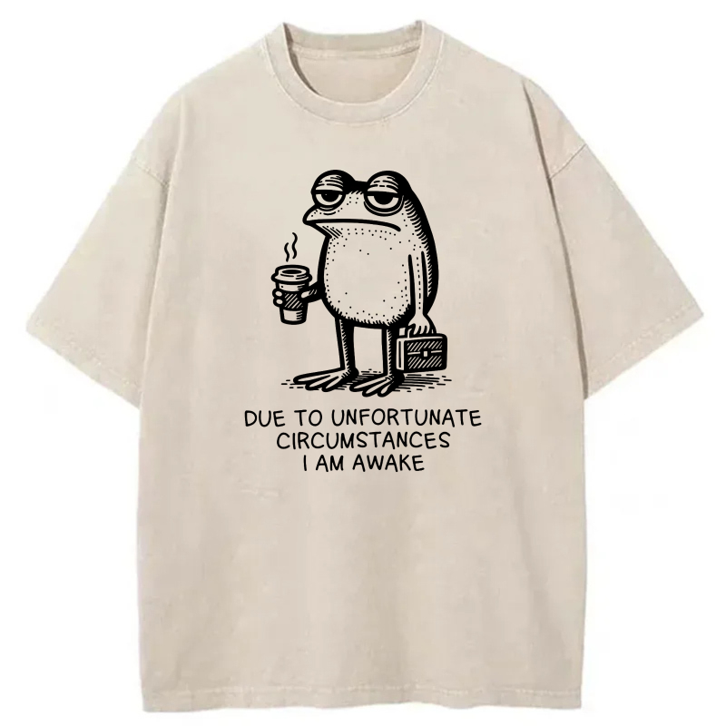 Frog Holding Coffee And Suitcase tshirt 100% cotton
