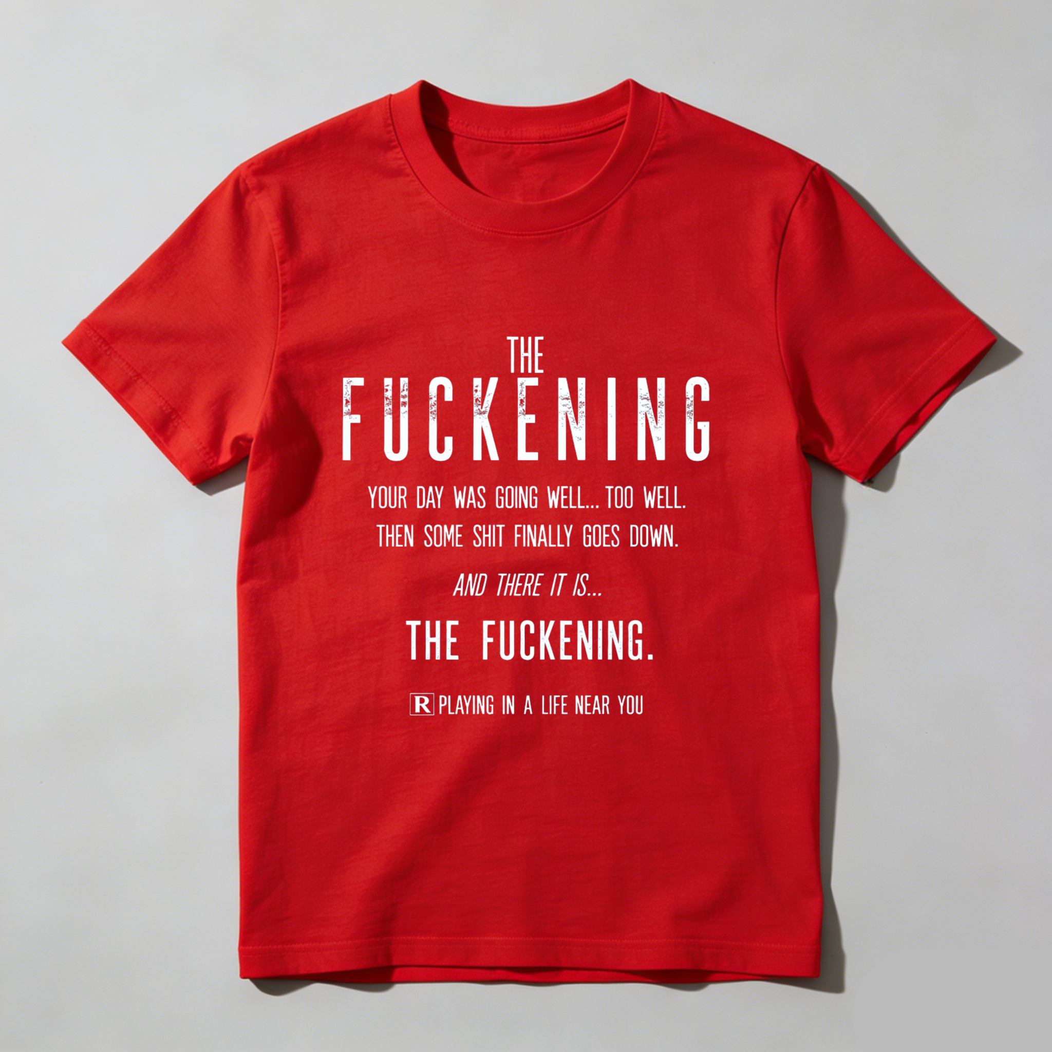 TEECURENT The Fuckening T-Shirt Funny Sarcastic Humor Shirt For Men Women Relatable Life Quote Graphic Tee Black Casual Wear