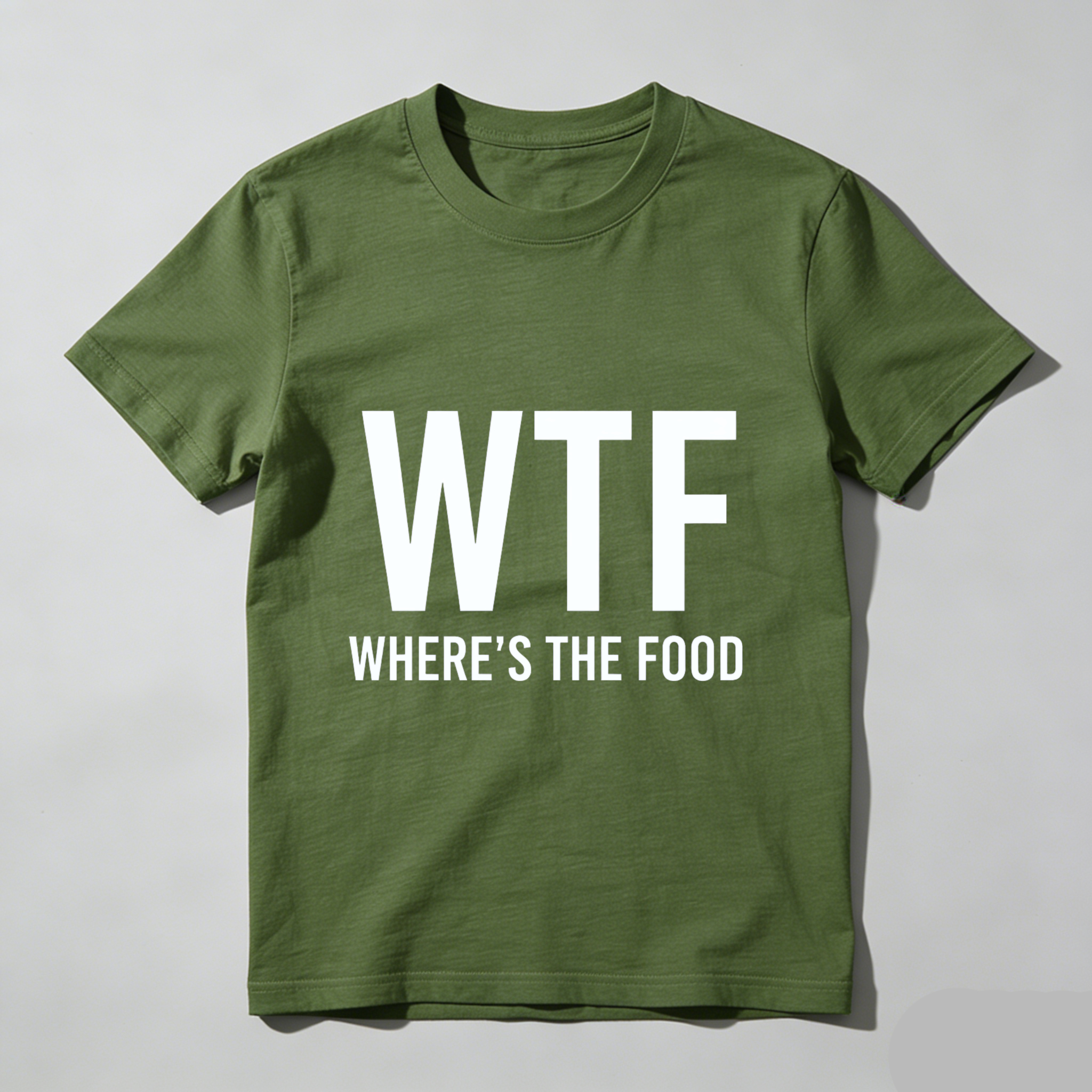 TEECURENT Wtf Where The Food Funny T-Shirt Humor Shirt Casual Wear For Men Women Unisex Top WOMEN