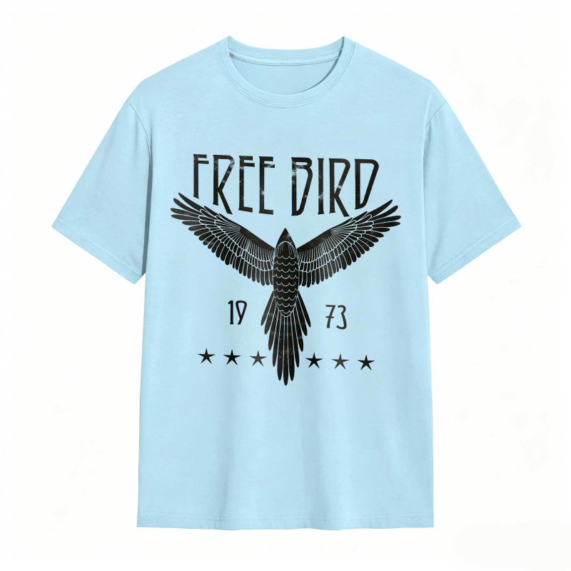 Free Bird Eagle 1973 Stars Design Unisex Classic T-shirt