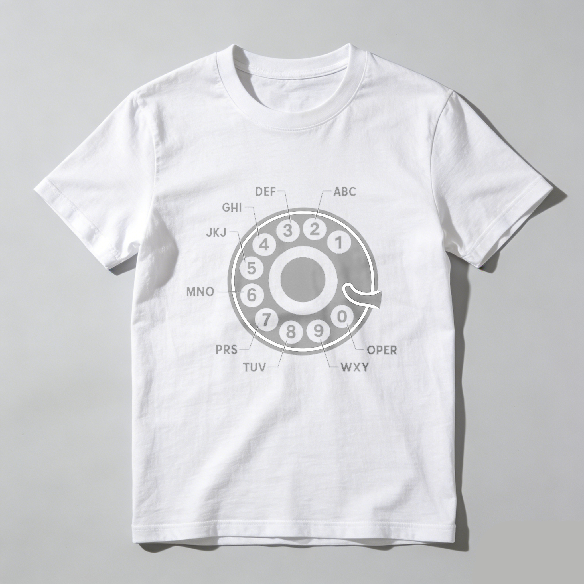 Retro Telephone Dial Design T Shirt Made In Usa Classic Black Graphic Tee For Men And Women Vintage Communication Style Apparel