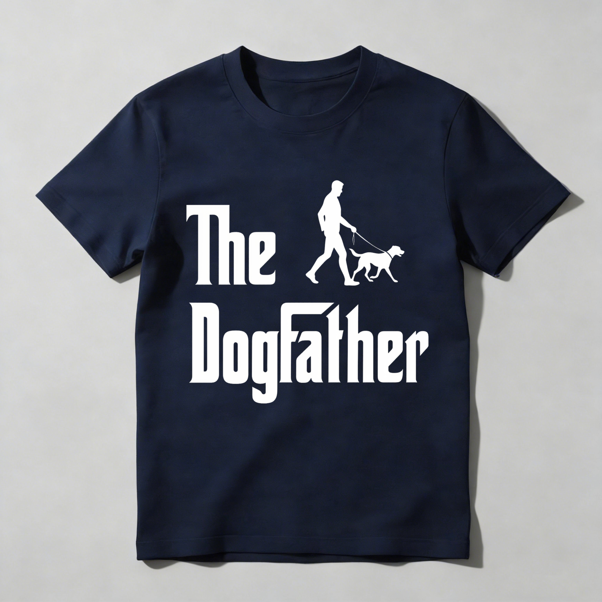The Dogfather Silhouette Man Walking Dog Unisex Classic T-shirt