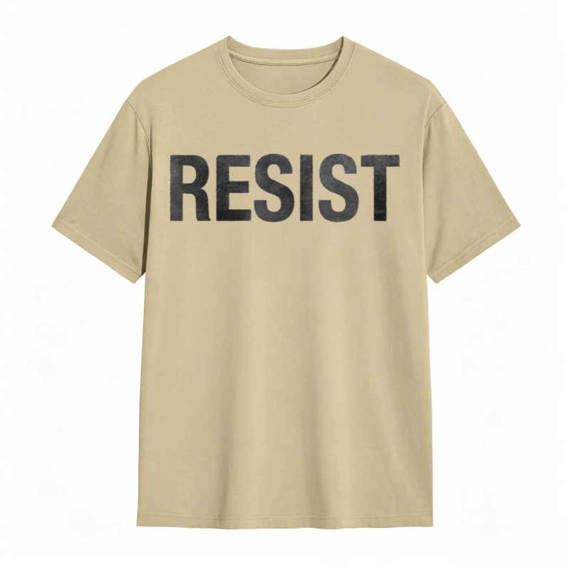 Resist Text Graphic T-shirt